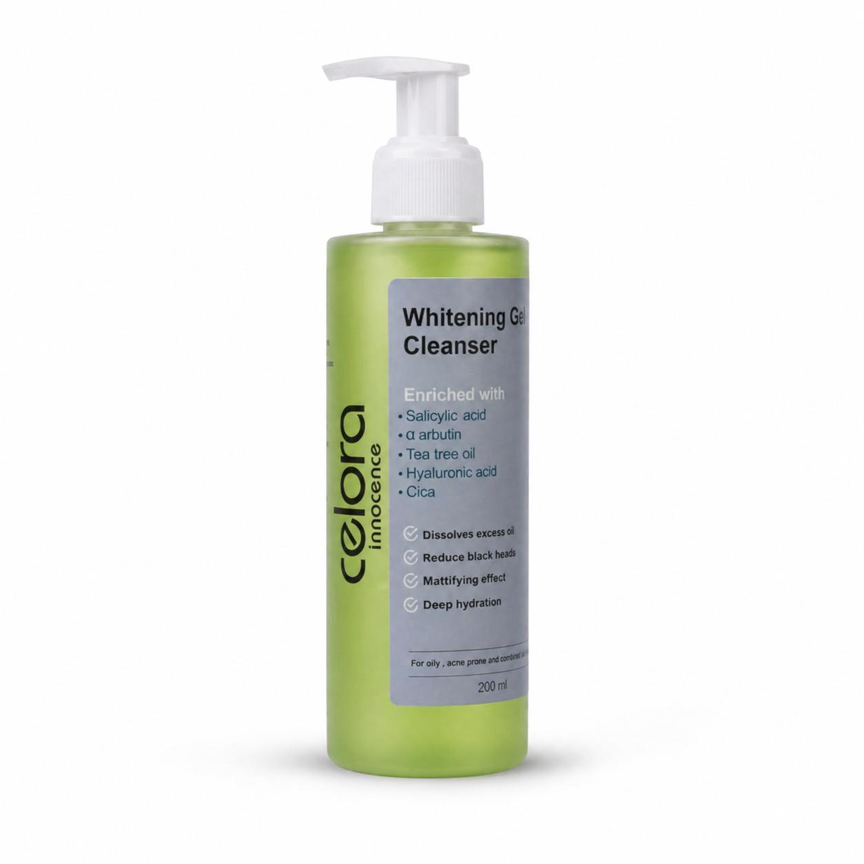 Celora Whitening gel cleanser(oily&acne prone skin) 200 ml