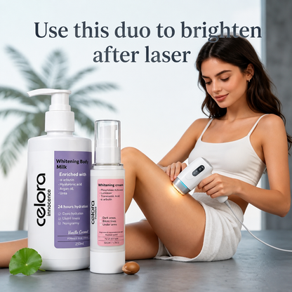Body Whitening duo (body milk +whitening cream for sensitive area)