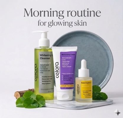Glass skin routine                   for oily-combined &acne prone skin
