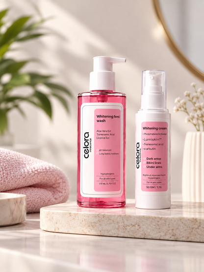 Daily brightening routine for sensitive areas